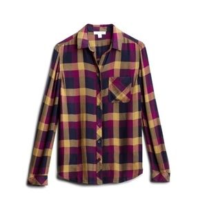 Stitch Fix Soft Plaid Button Down L